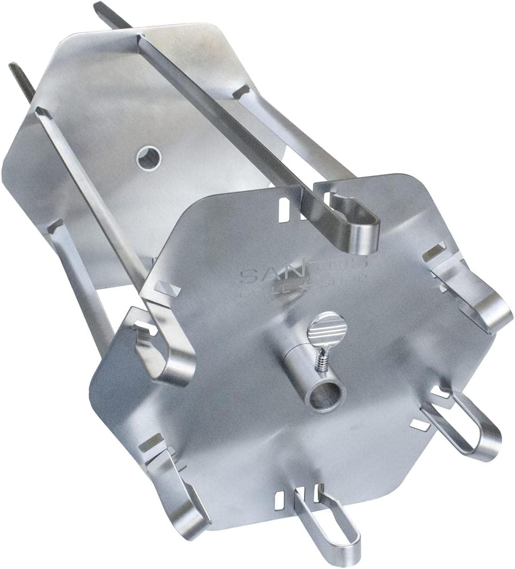 XXL Spiess-Rondell mit 6 Drehspiessen, XXL Spiess-Rondell