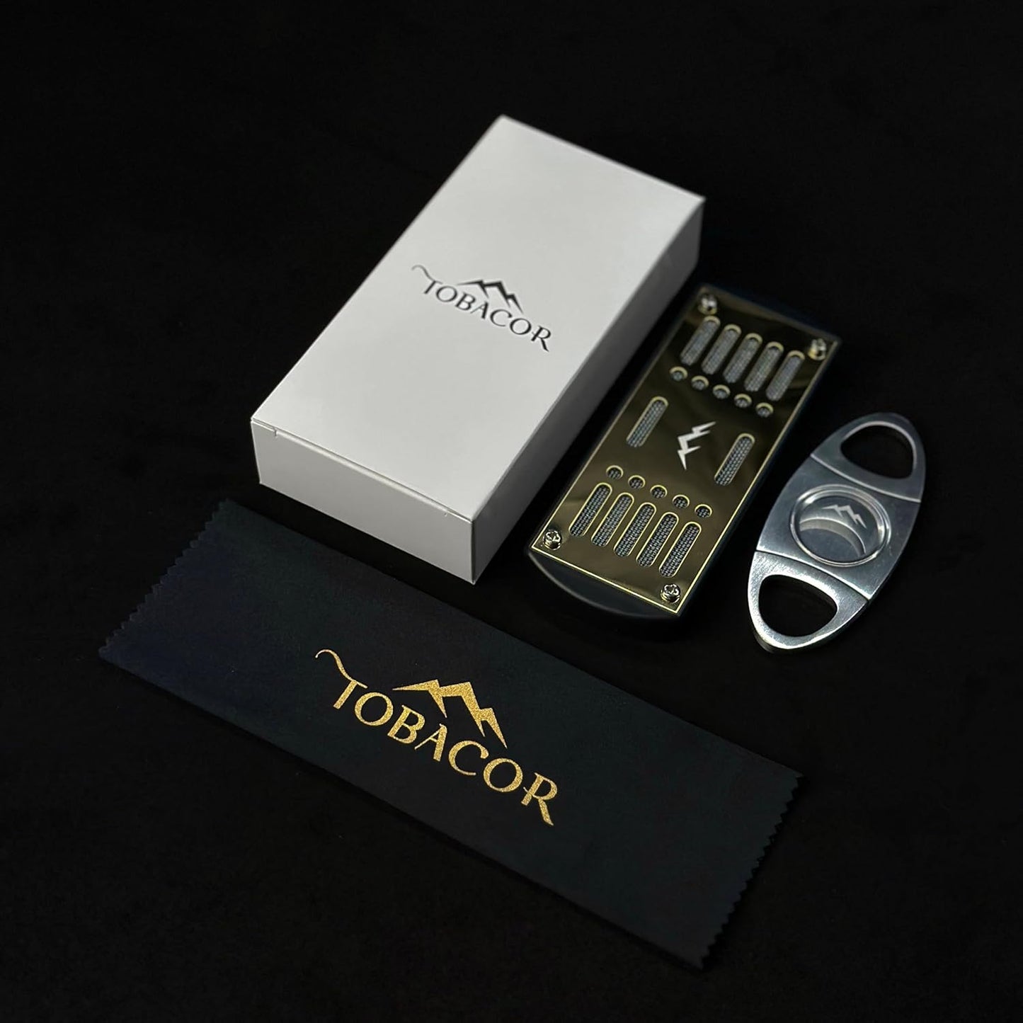 Zigarrenhumidor Set mit Zubehör & Geschenkbox, Modellnummer BD-TOB-HC01