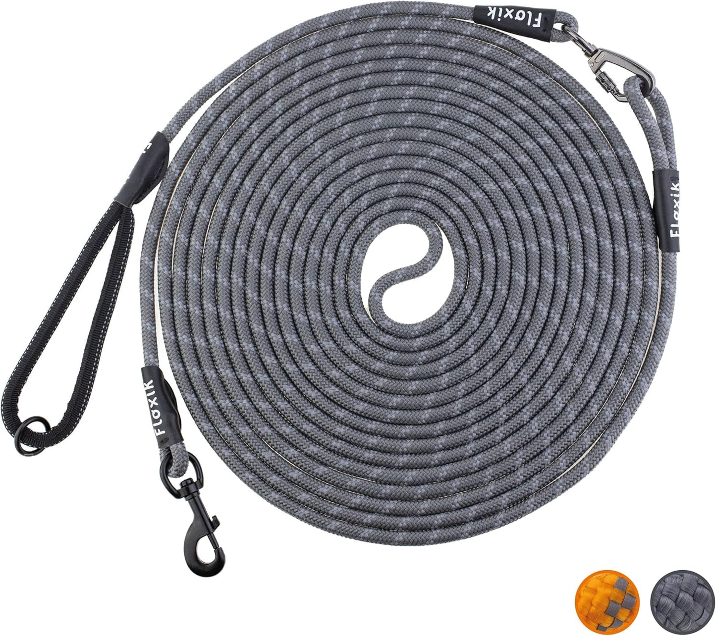 Hundeschleppleine, 10m Grau