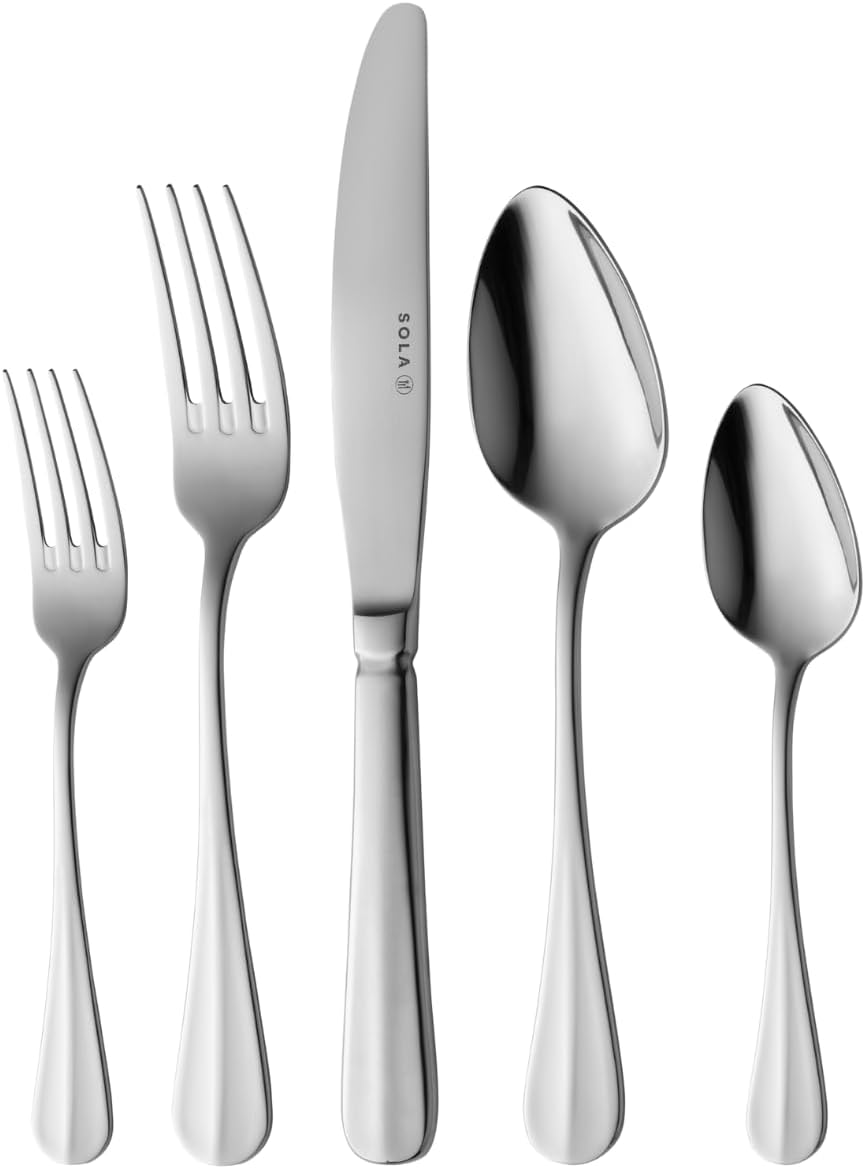 Essbesteck-Set Hollands Glad für 8 Personen, 8 Personen - 70 Teile Silberfarben