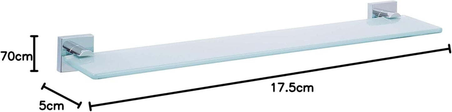 EKKRO Glasablage mit Klebelösung, Glasablage