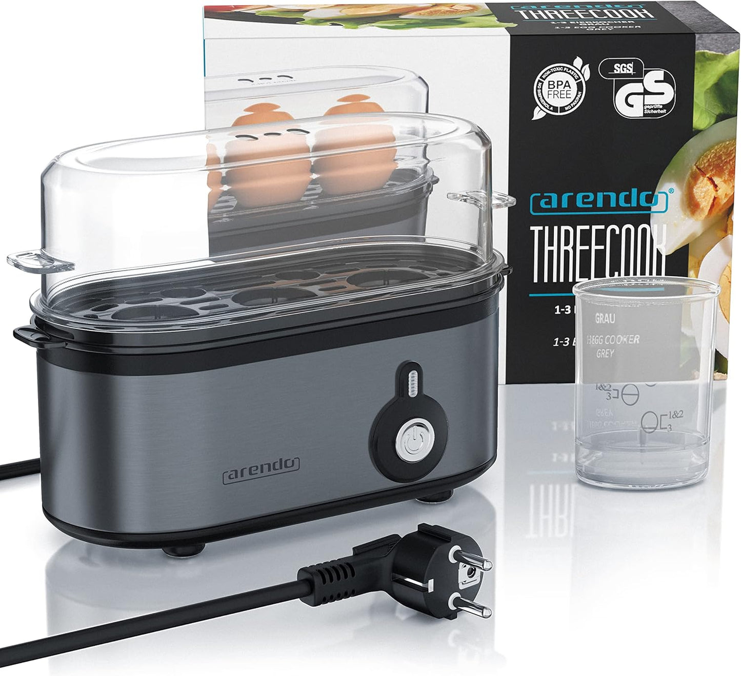 Eierkocher Threecook, Cool Grey