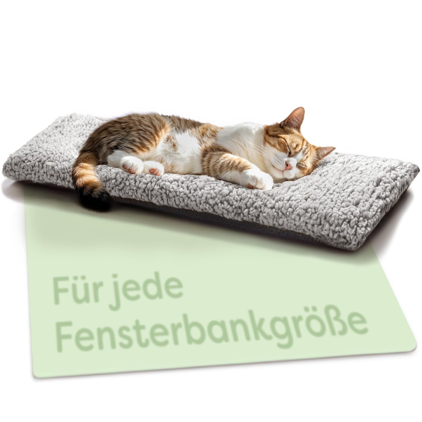 Katzen-Fenstermatte, Grau 90x28cm