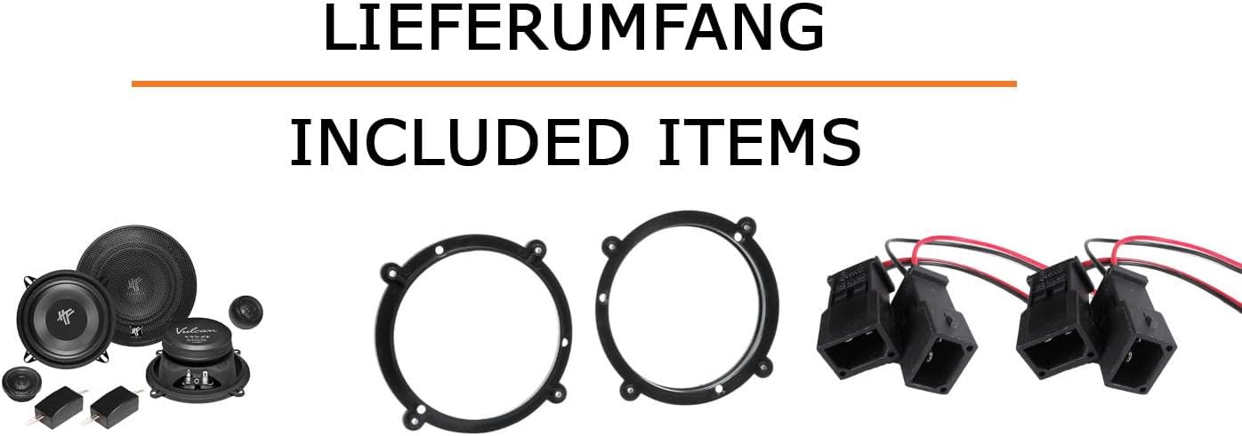 Einbau-Lautsprecher-Set für Audi A3, VX5.2E 1996–2003 / 2-3 Türer / vorne