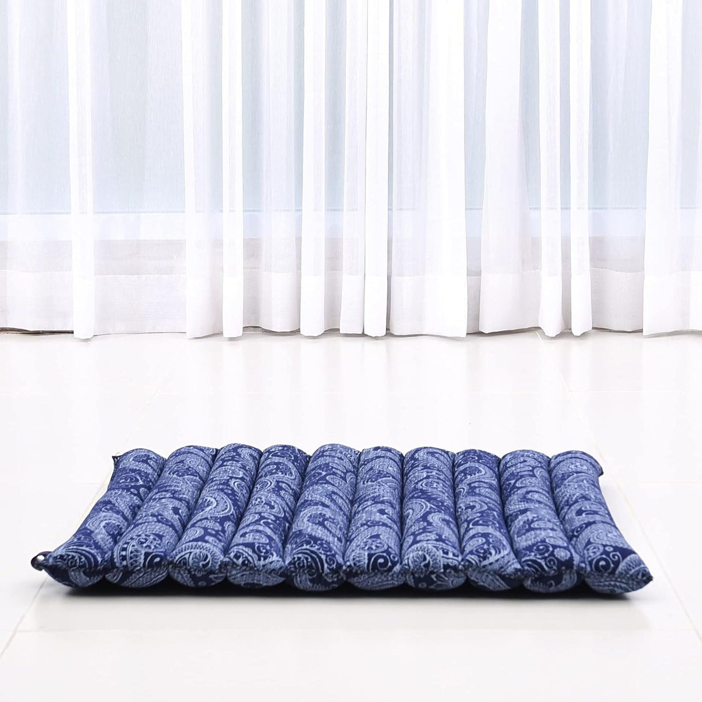 Meditationsset mit Zafu-Kissen und Zabuton Matte, Cbt1 - Blau