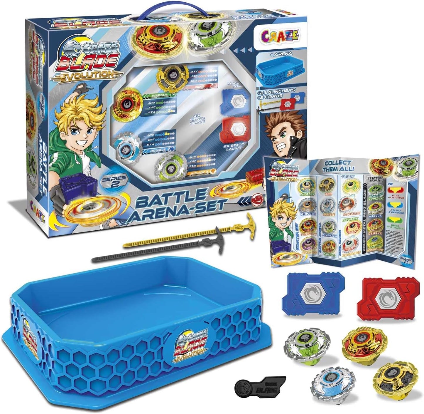 Blade Battle Set mit Kampfarena (4er Set), Blade Battle Set