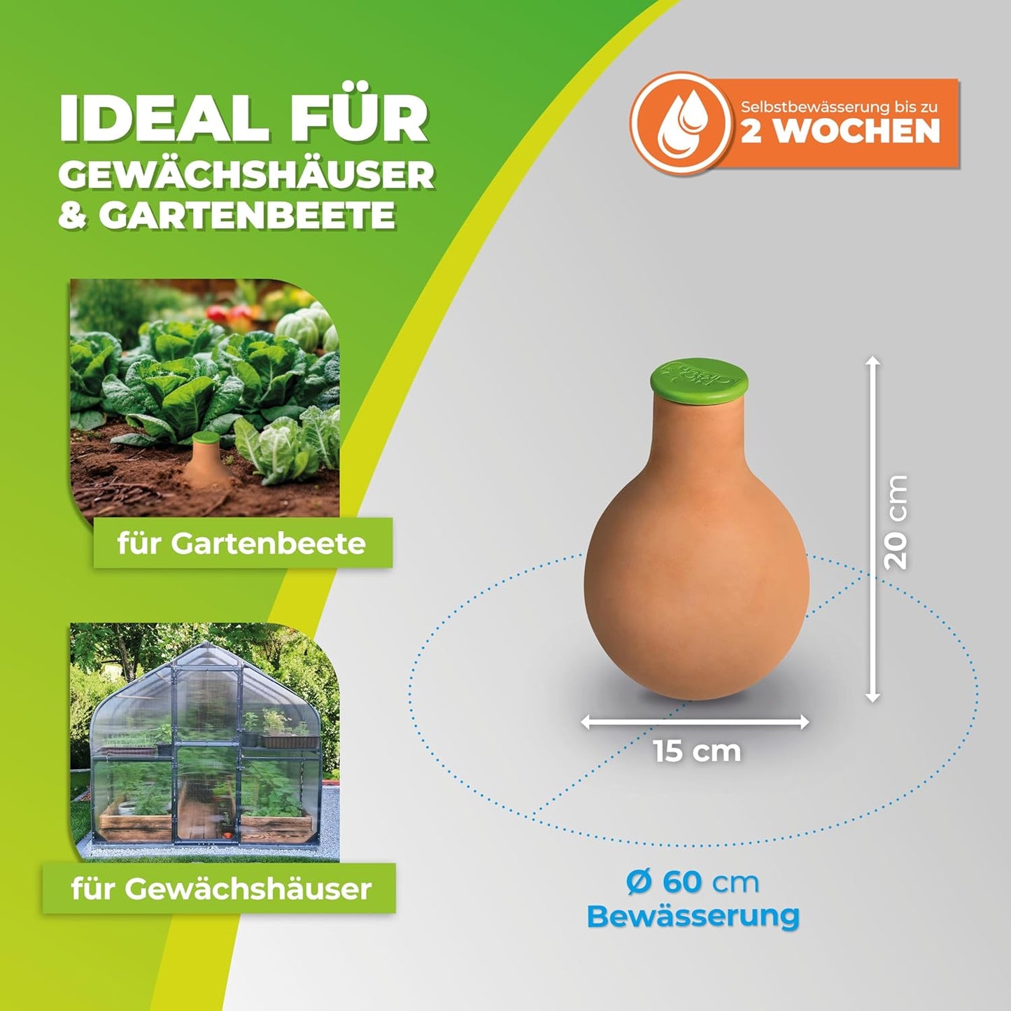Olla Pflanzenbewässerung Hydro Max S, S - 1L