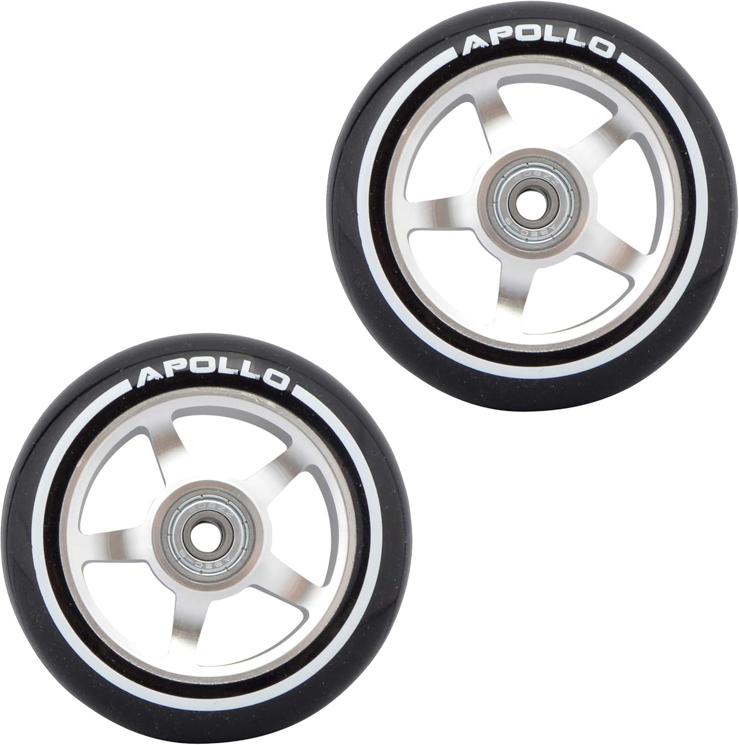 Stunt Scooter Ersatzräderset Pro Wheels, 100mm - Silber