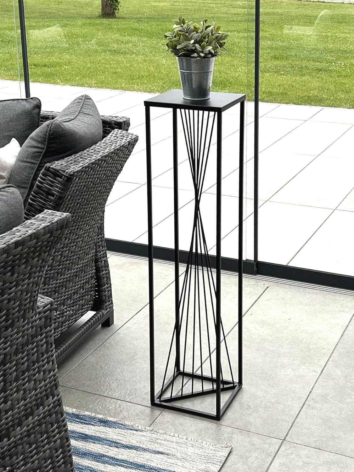 Eckiger Blumenhocker 9645857, 100 cm