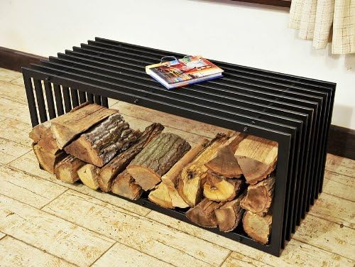 Kaminholzständer Bank D-Stil 100 cm