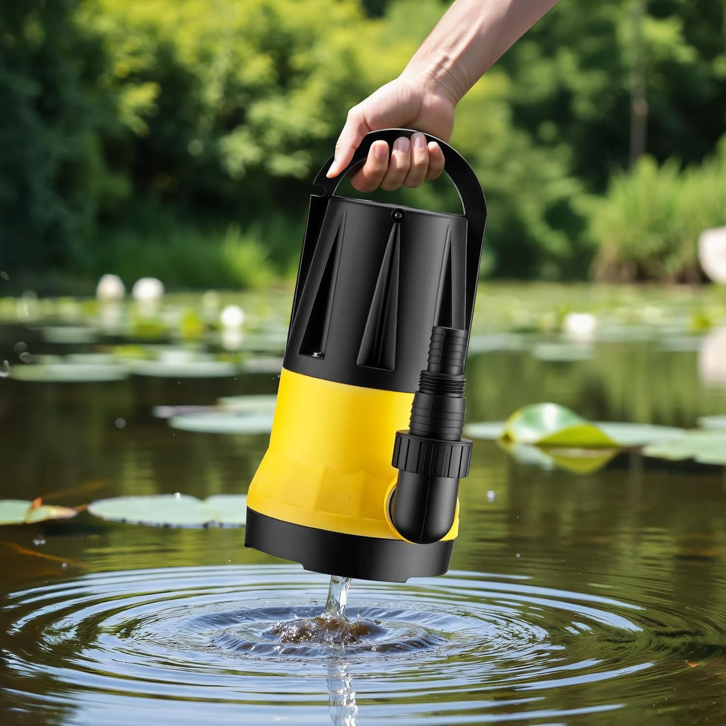 Tauchpumpe mit Sensor, 400 W, 7300 l/h, 7.5 m