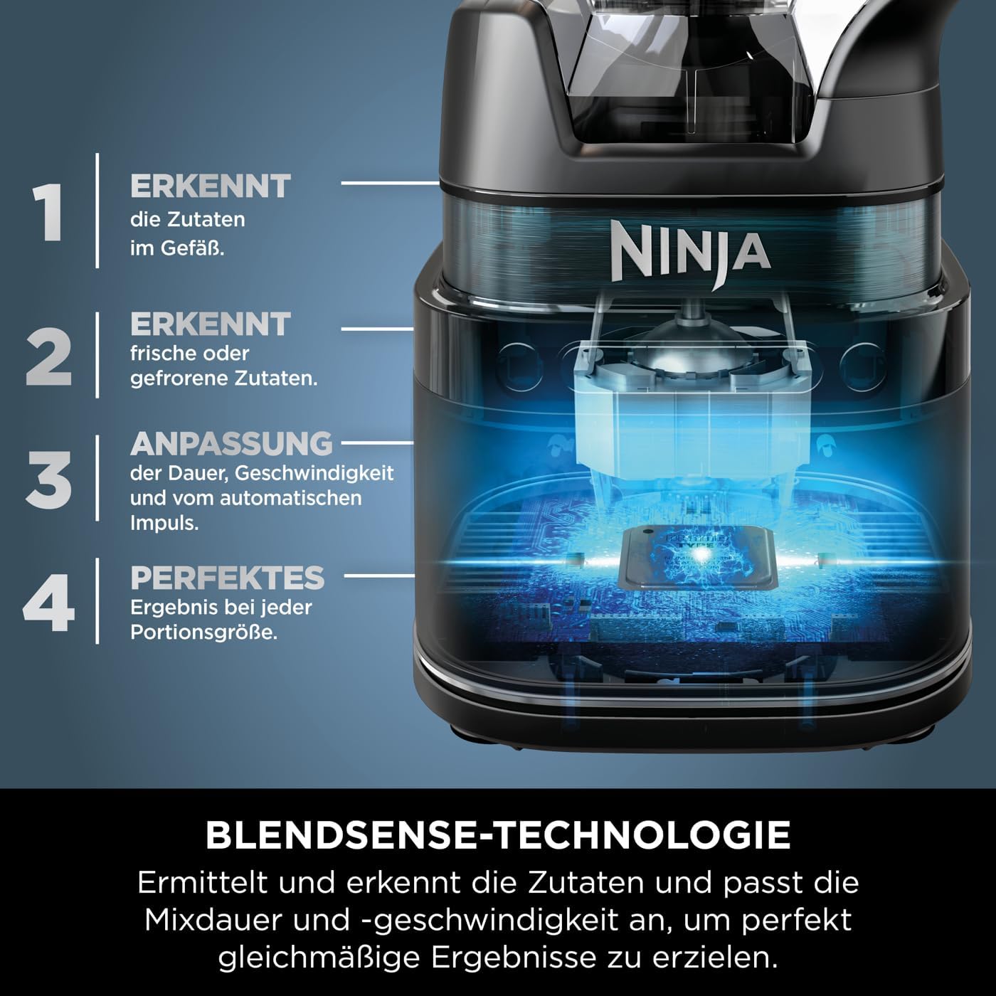 2in1 Detect Power Blender Pro, 2-in-1 Schwarz/Kupfer