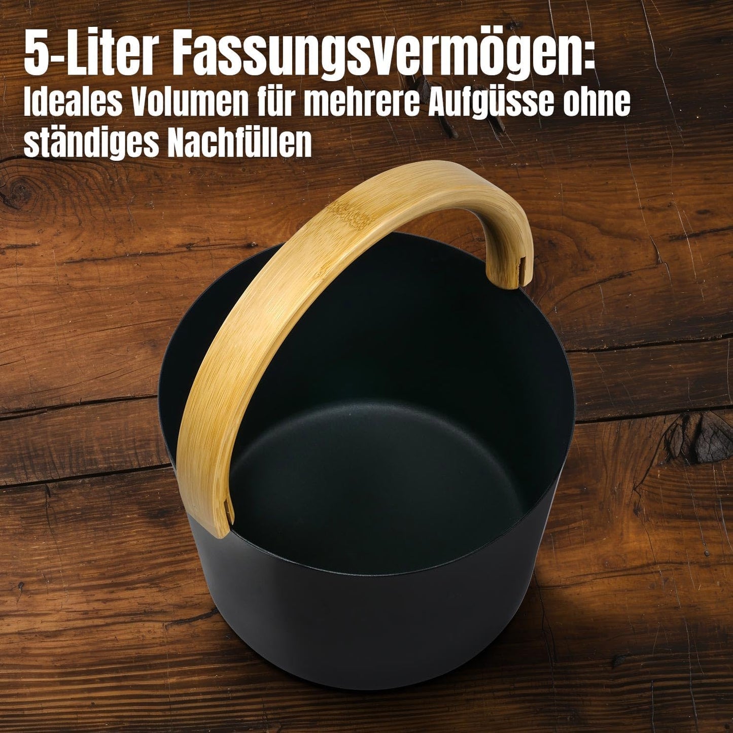 Kiulu Sauna Set, Schwarz