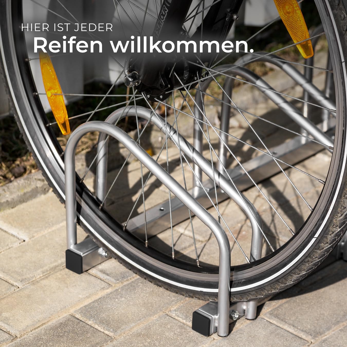 Fahrradständer, für 4 Fahrräder