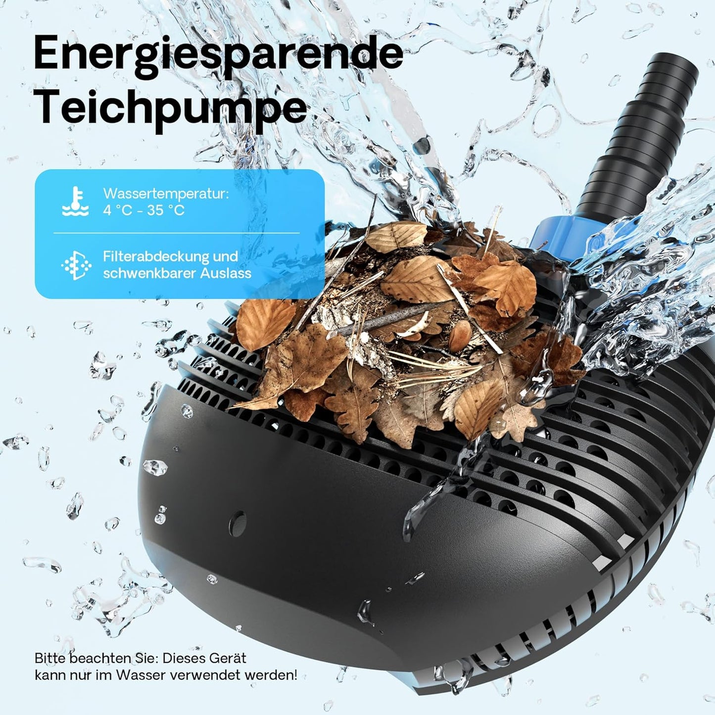 CTF-6000 SuperECO Teichpumpe 6000 l/h, 6.000 l/h