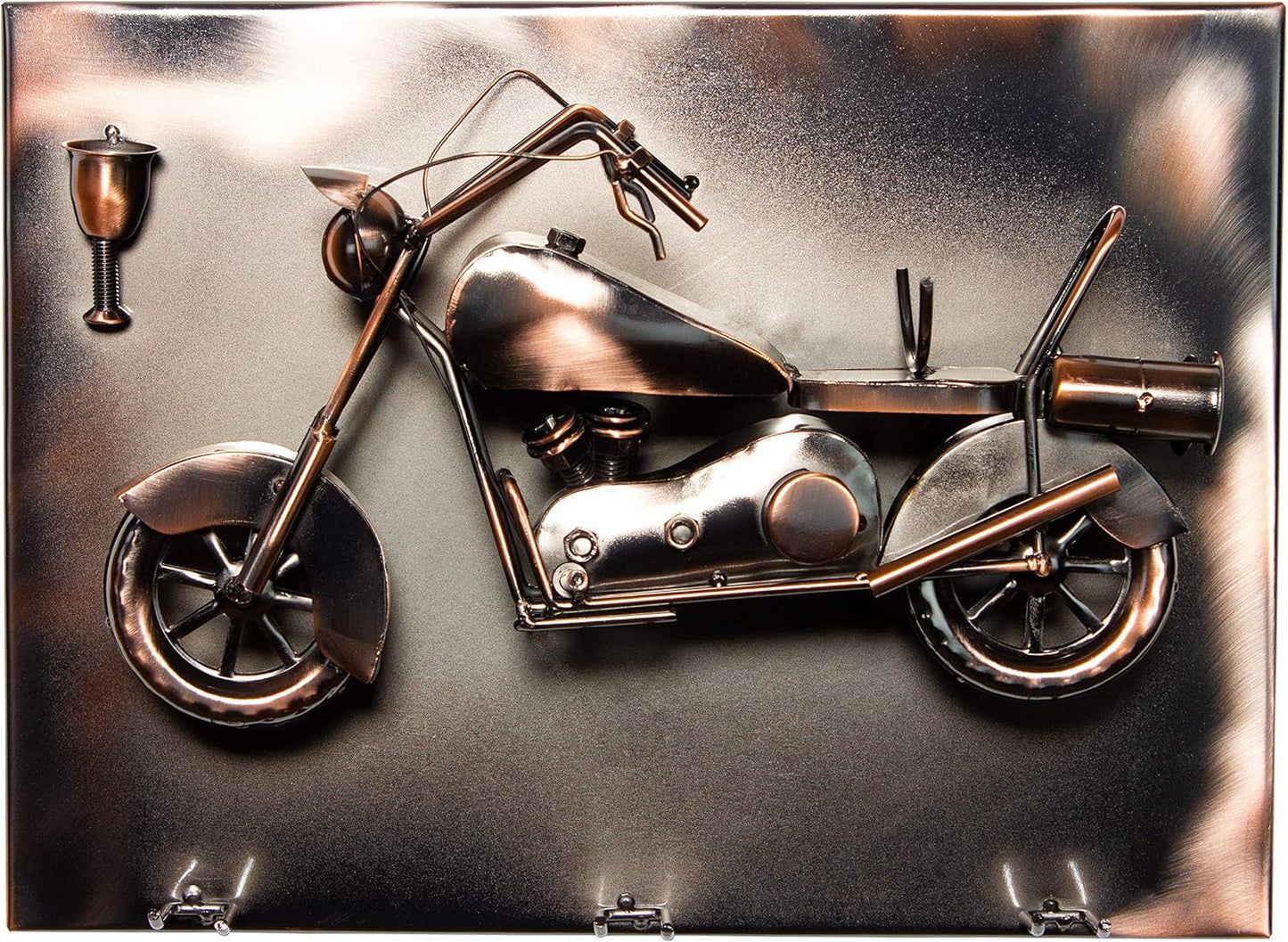 Weinflaschenhalter Motorrad