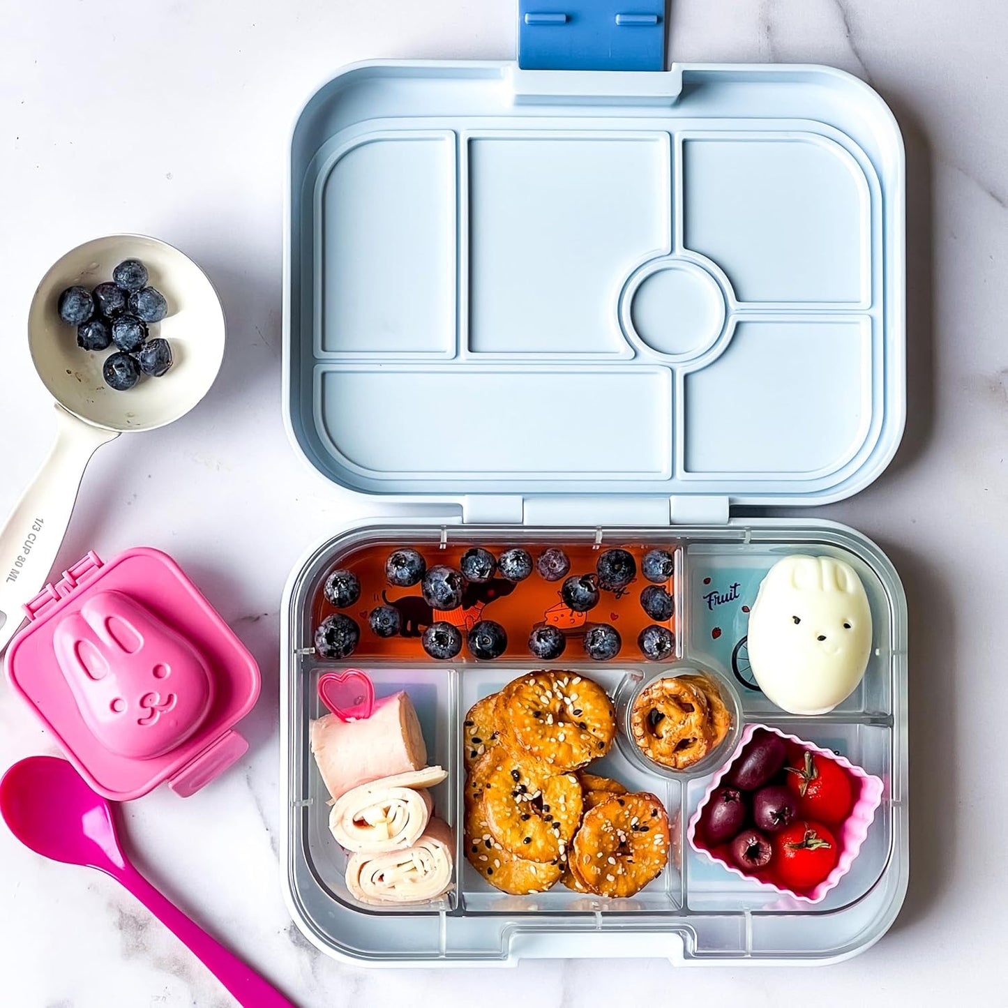 Auslaufsichere Bento-Lunchbox, Hazy Grey (Paris-tablett)