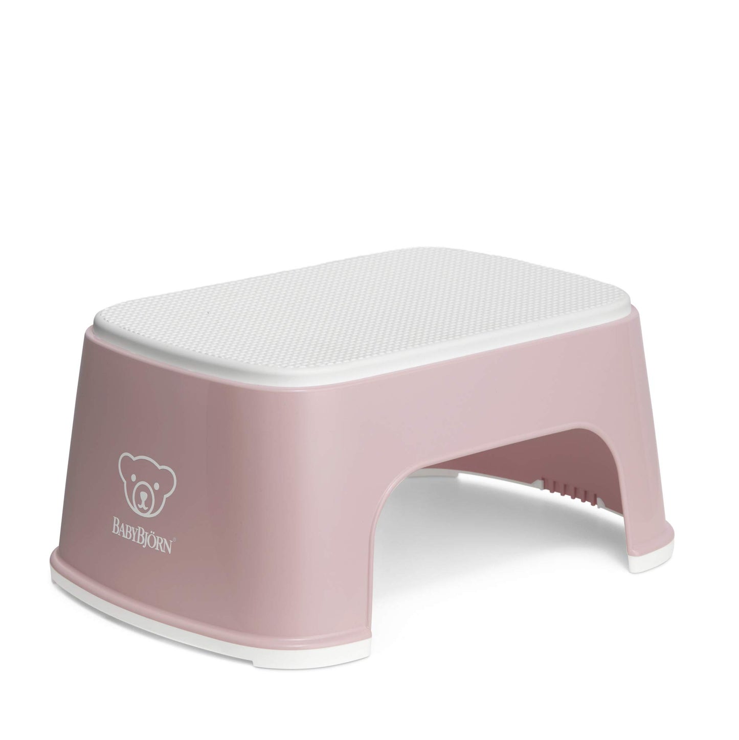 Tritthocker für Kinder, Blassrosa/Weiss