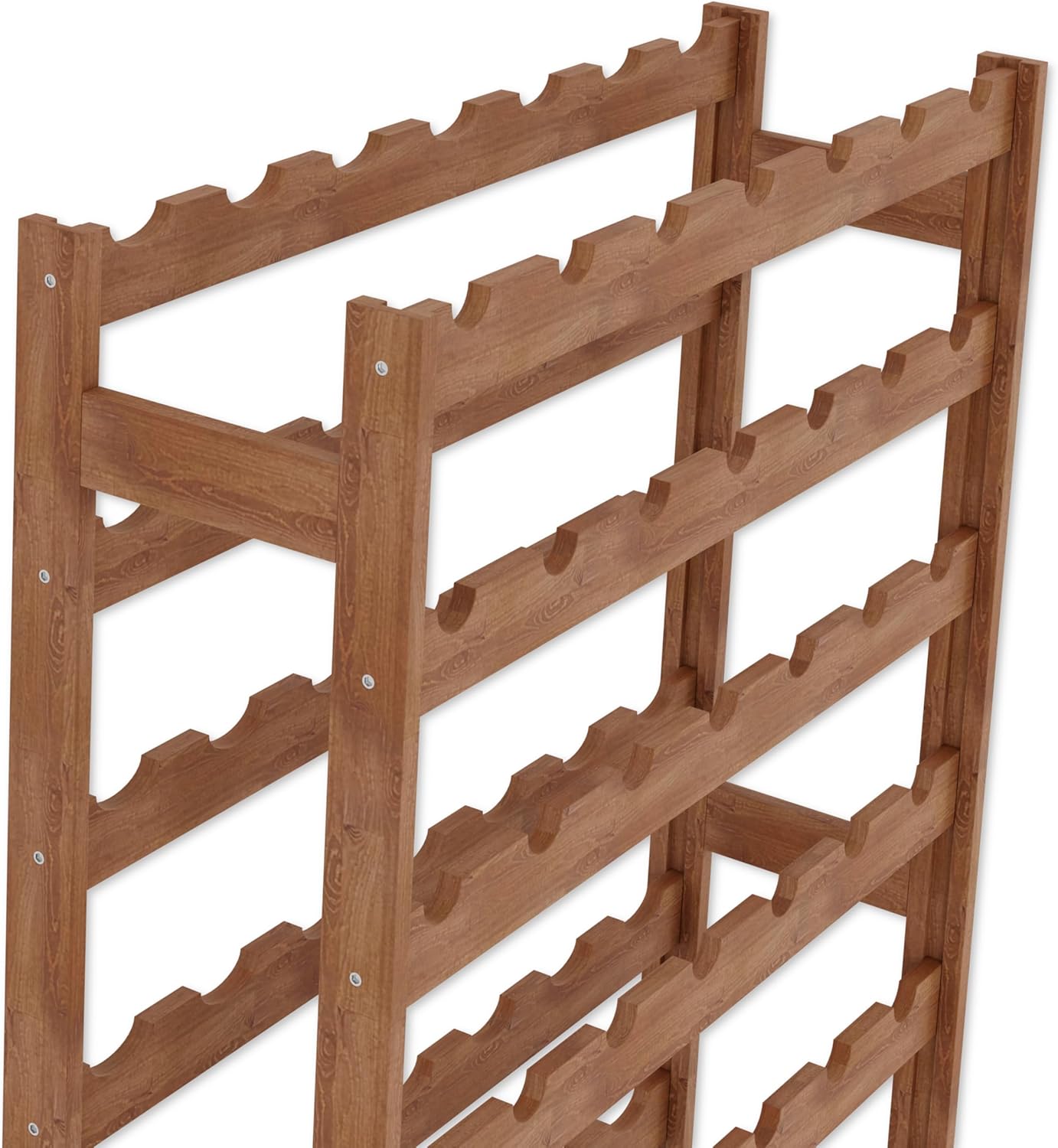 Weinregal für 56 Flaschen, Braun RW-1-56, 118 x 72,5 x 25, 7 liegen, 56 Flaschen