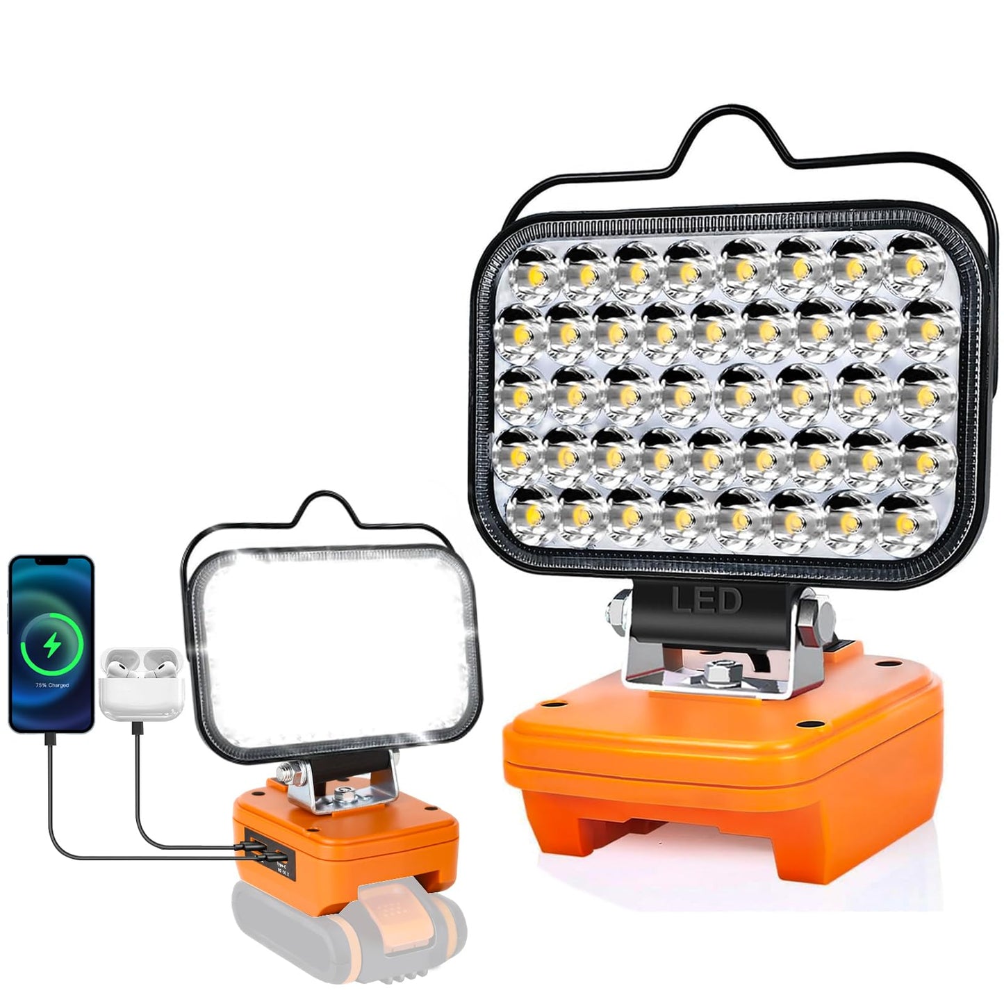 LED-Arbeitsleuchte, Orange