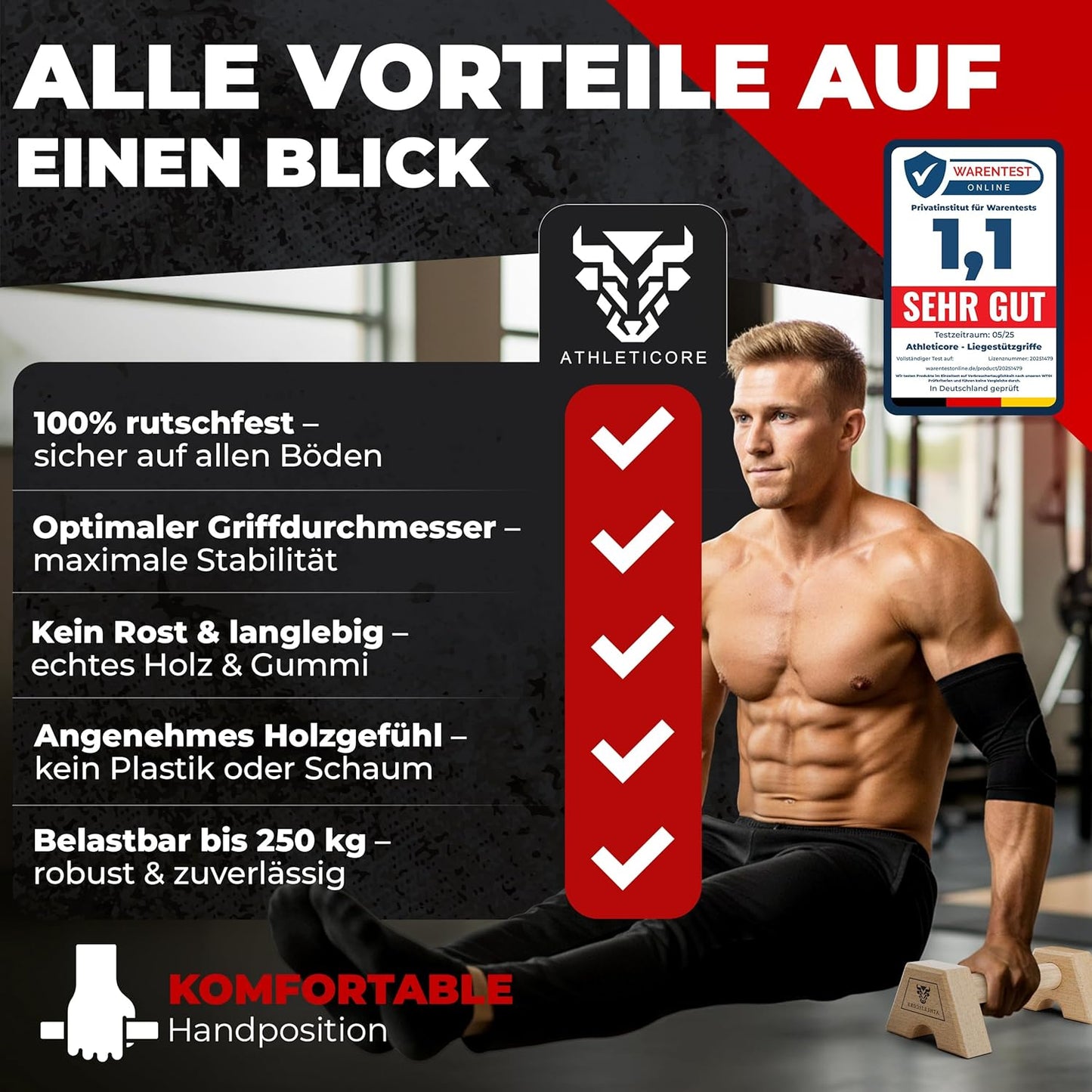 2 x Liegestützgriffe