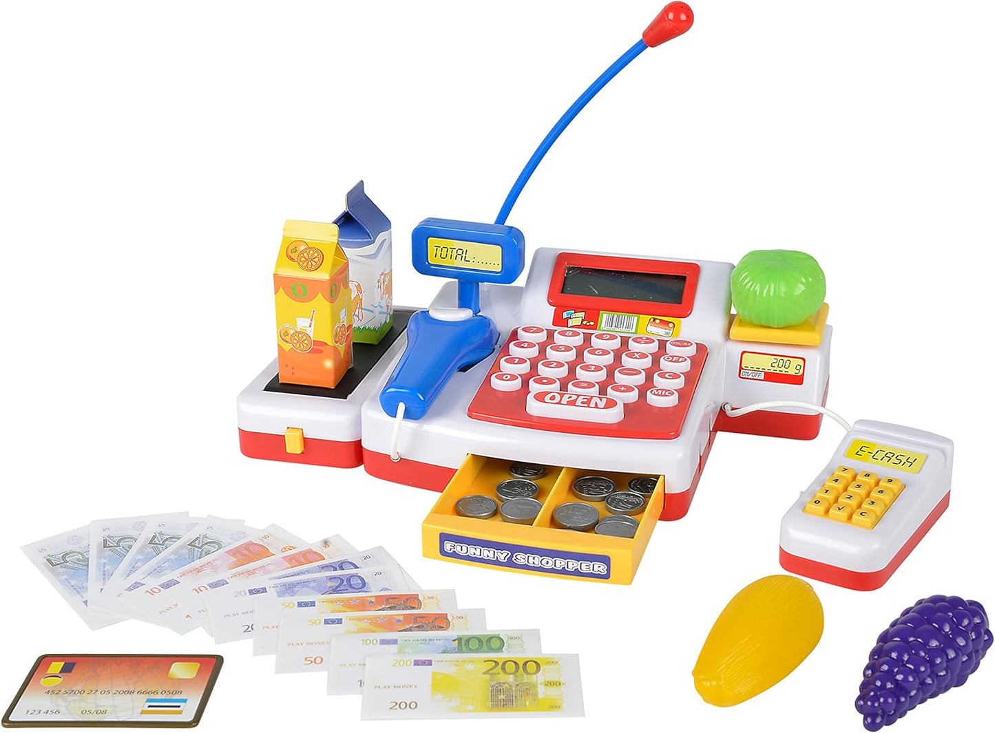 Supermarktkasse mit Scanner, Supermarktkasse