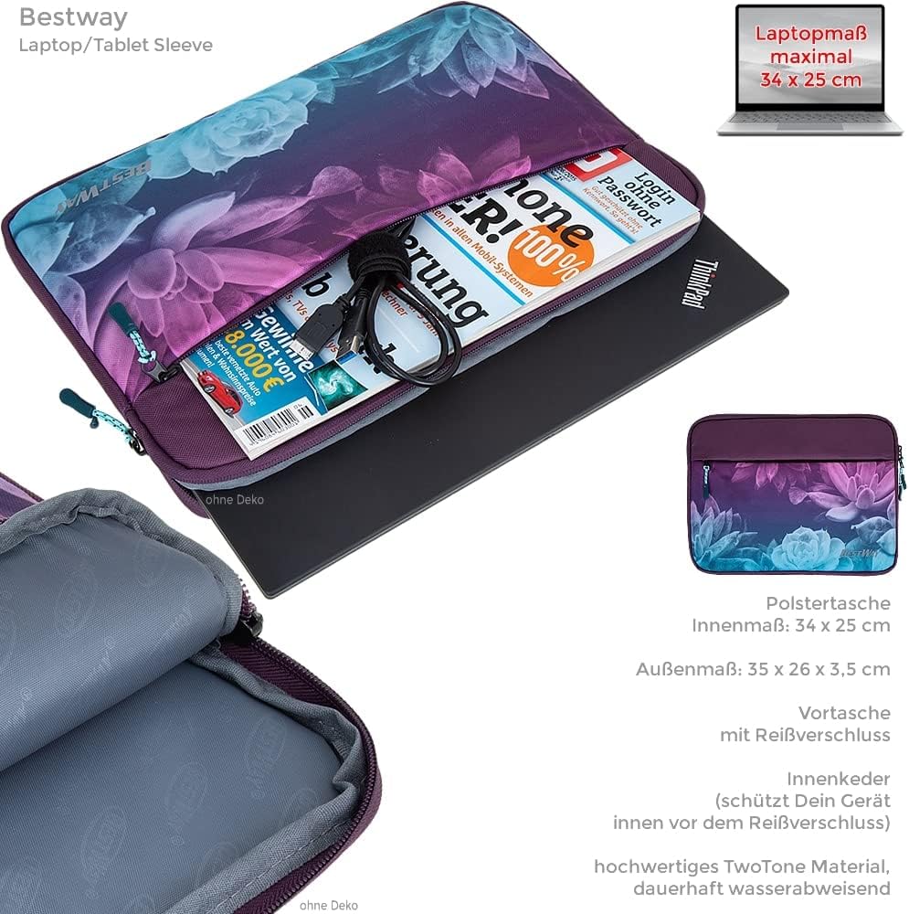 Schulrucksack-Set mit Laptopfach (4-teilig)