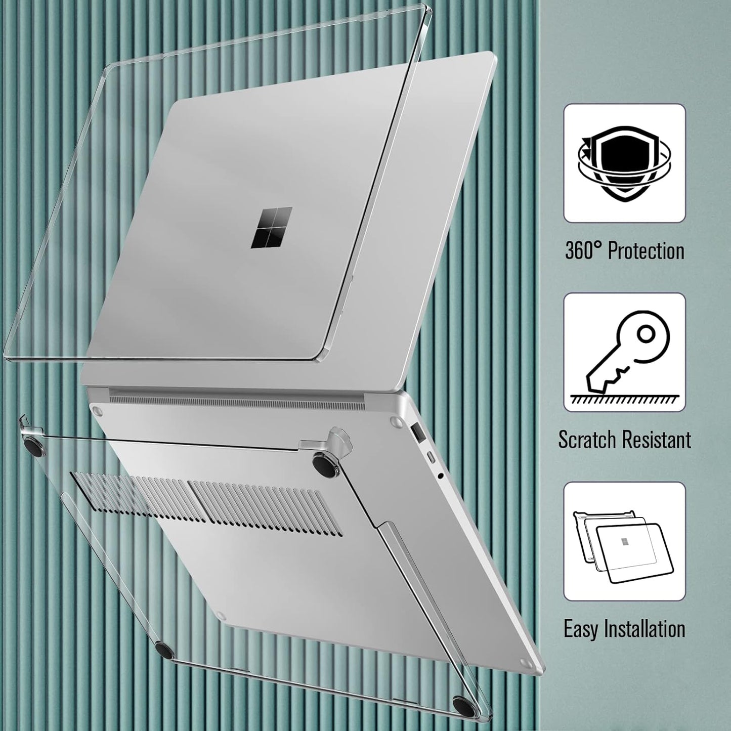 Schutzhülle für 13,5" Surface Laptop 5/4/3, *Transparent