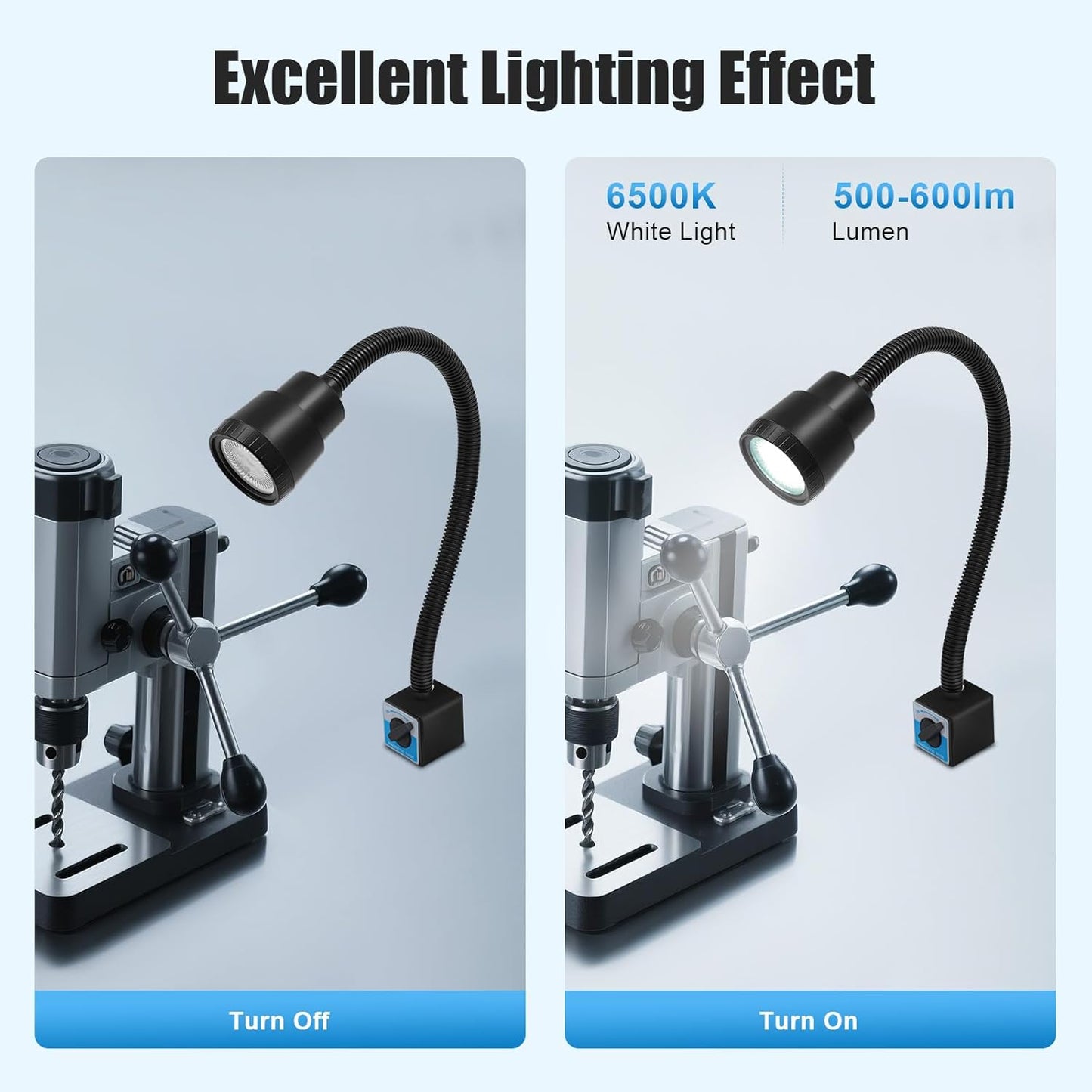 Magnet LED Maschinenleuchte mit Schwanenhals