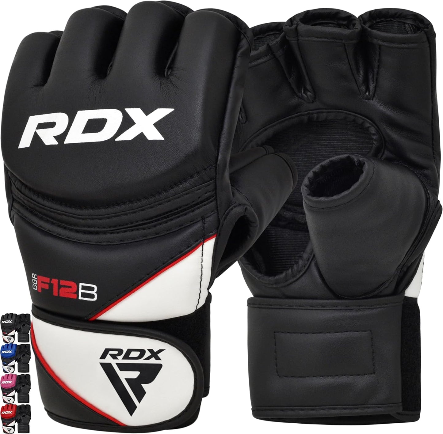 MMA Sparring- und Grappling-Handschuhe, Schwarz XL