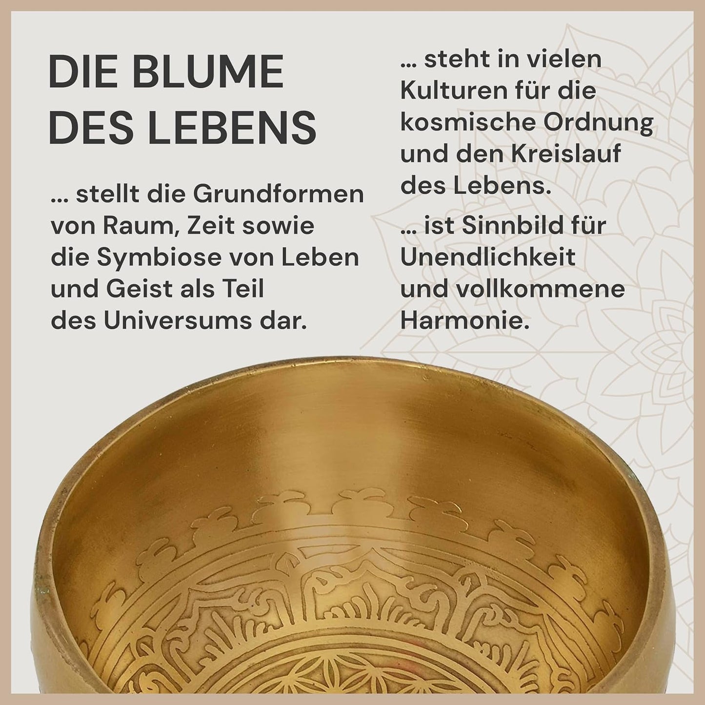 Tibetische Klangschale, 10 cm Matt