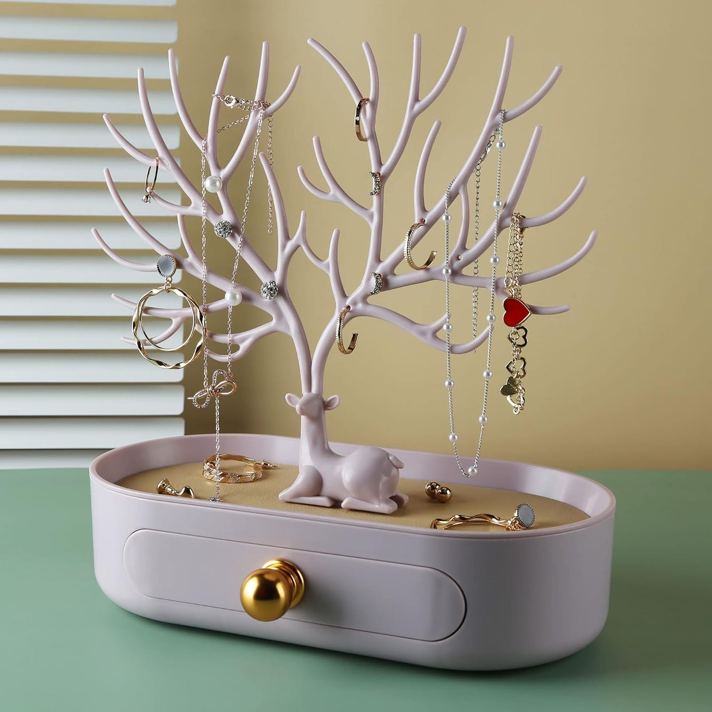 Schmuckständer Geweihbaum, B Pink-aluminium Alloy Handle