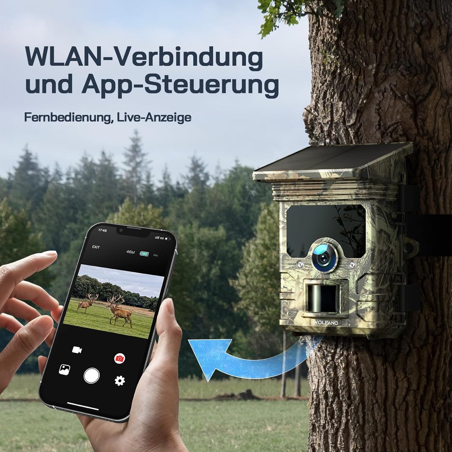 WT03 4K Wildkamera mit Nachtsicht