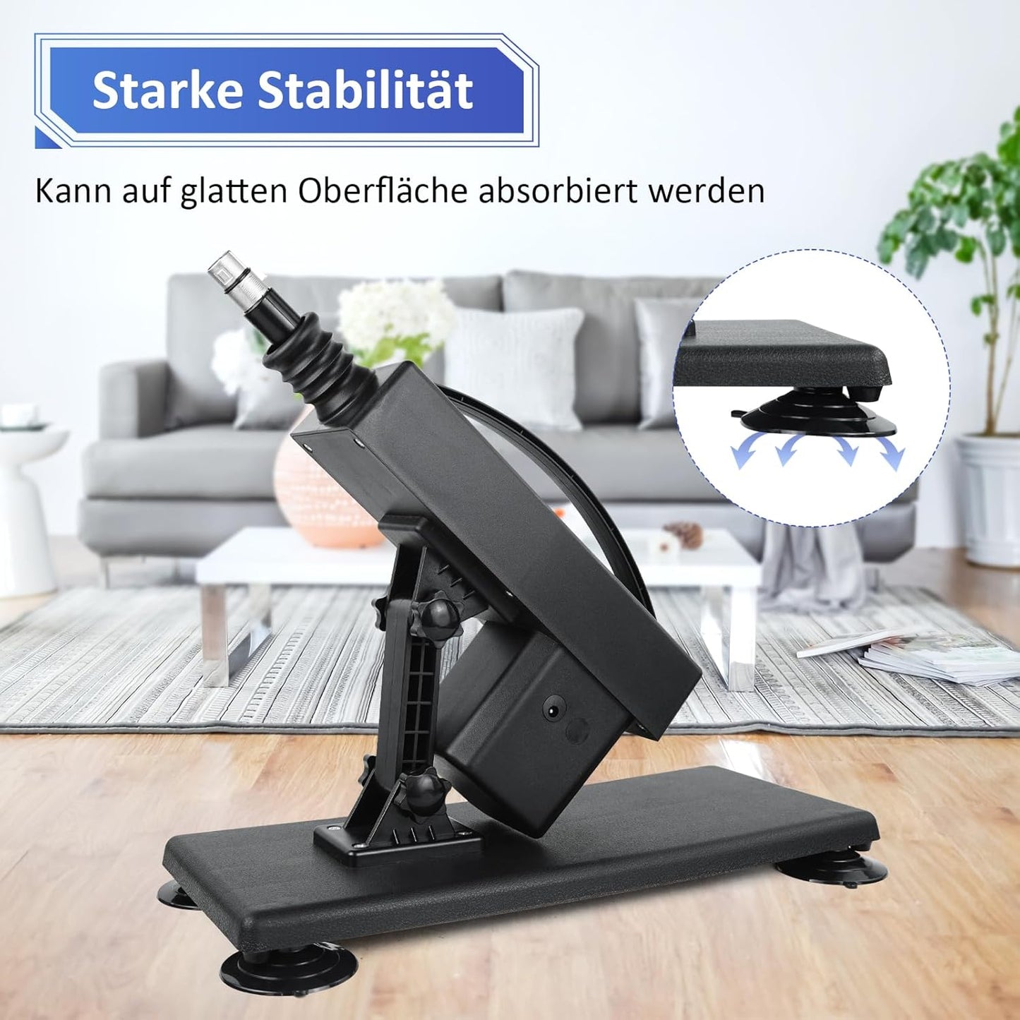 Sexmaschine mit Dildos, Matte-black