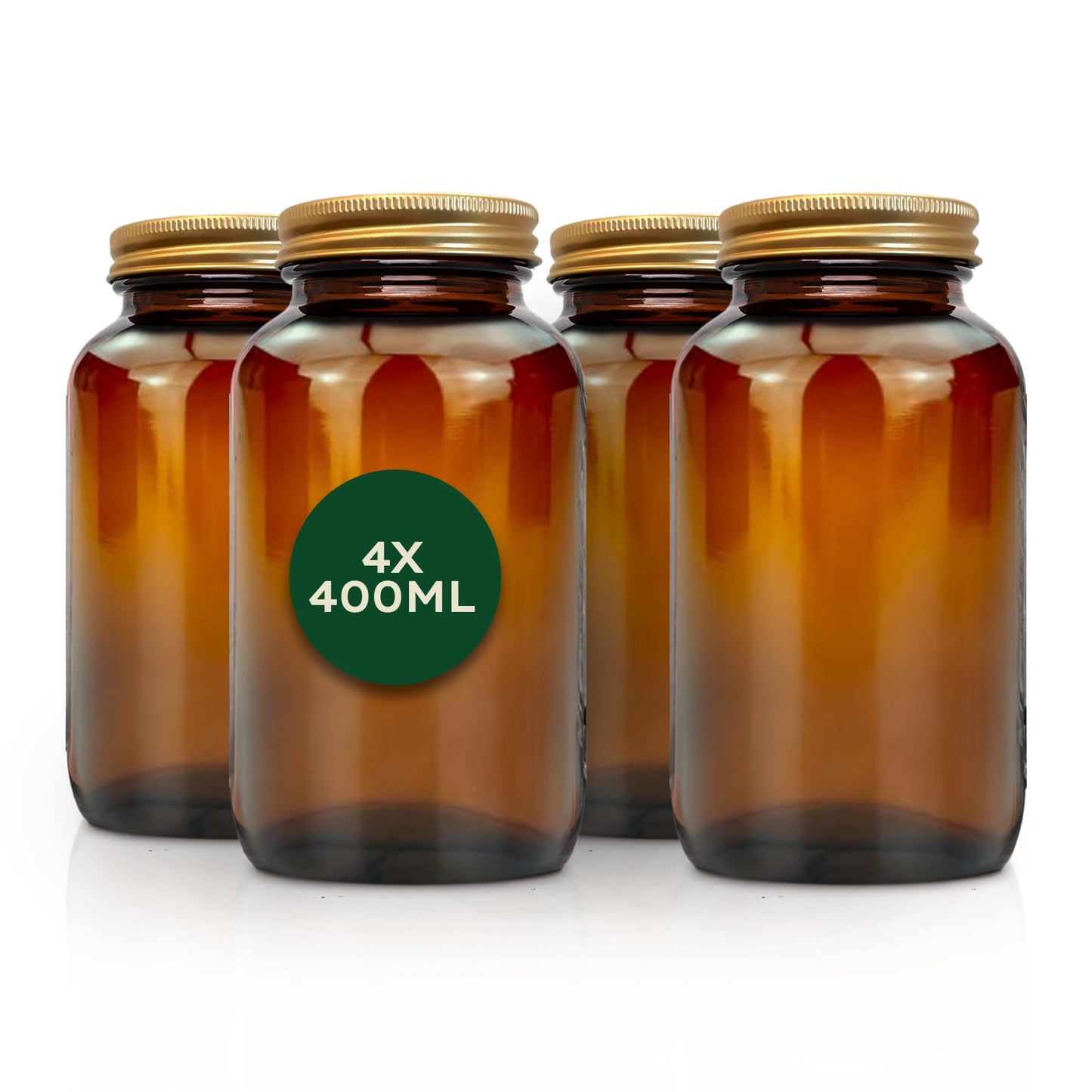 Vorratsgläser-Set (4 x 400 ml, luftdicht), 4 x 400 ml
