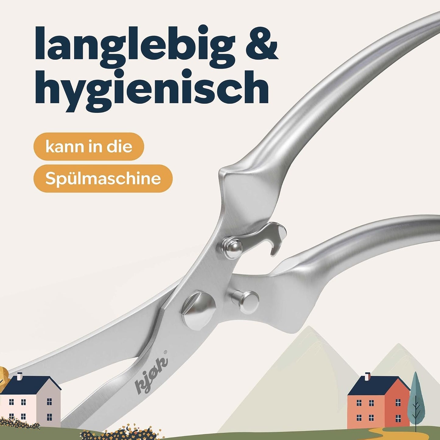 Geflügelschere, Edelstahl