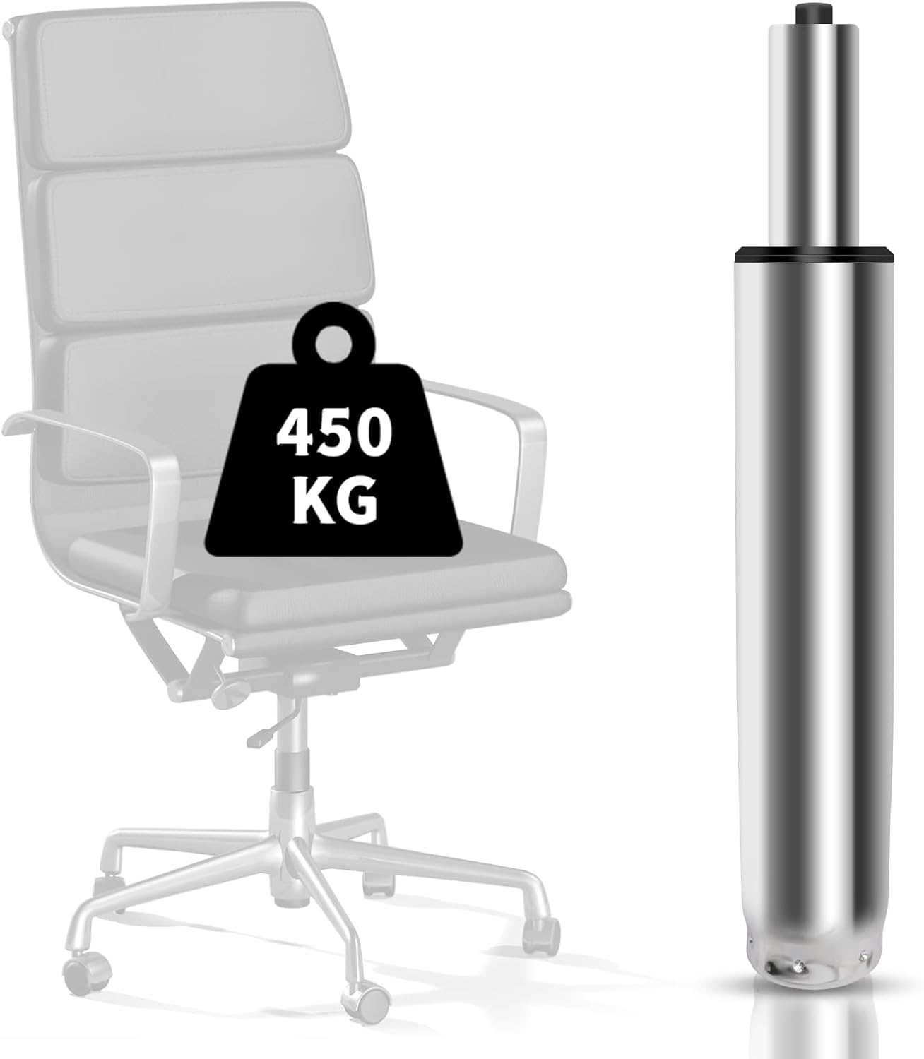 Gasdruckfeder für Bürostühle, Silber