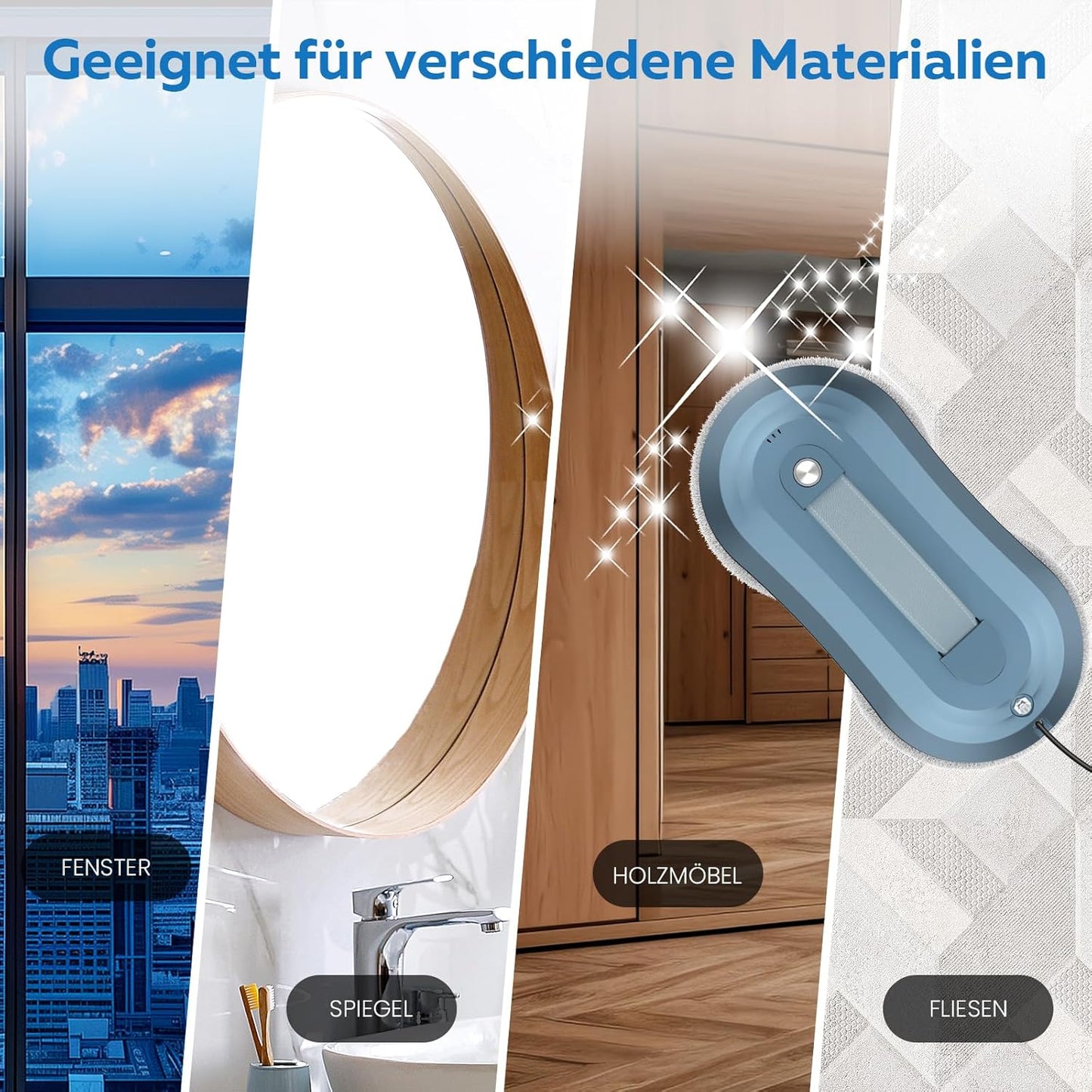 Fensterputzroboter W30D mit Sprühfunktion
