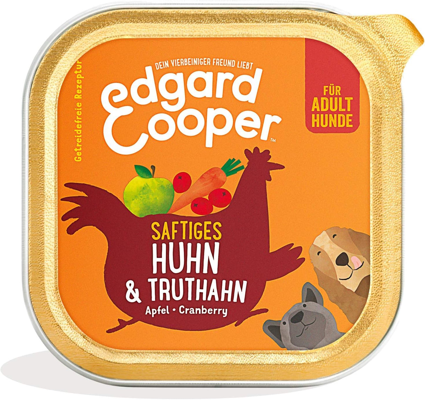 Hundefutter nass, Huhn/Truthahn, 150 g (11er Pack)