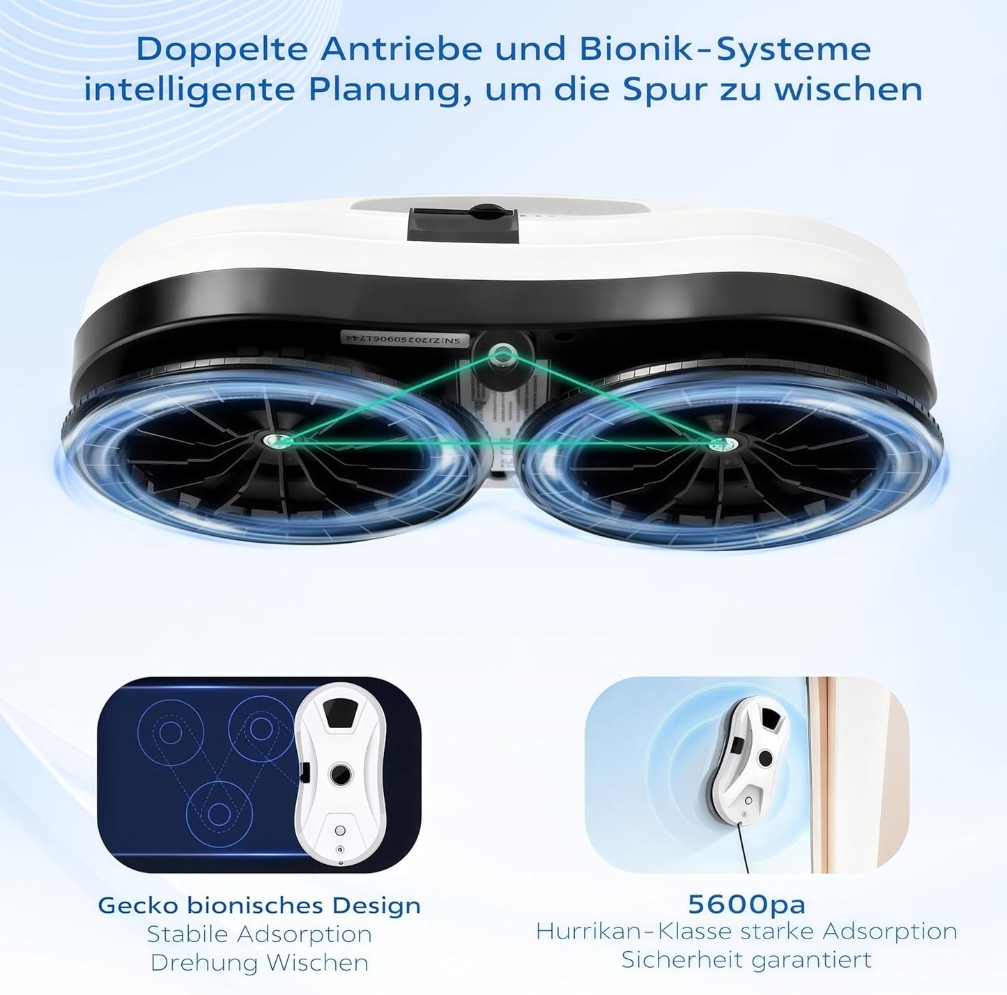 Fensterputzroboter mit intelligenter Navigation