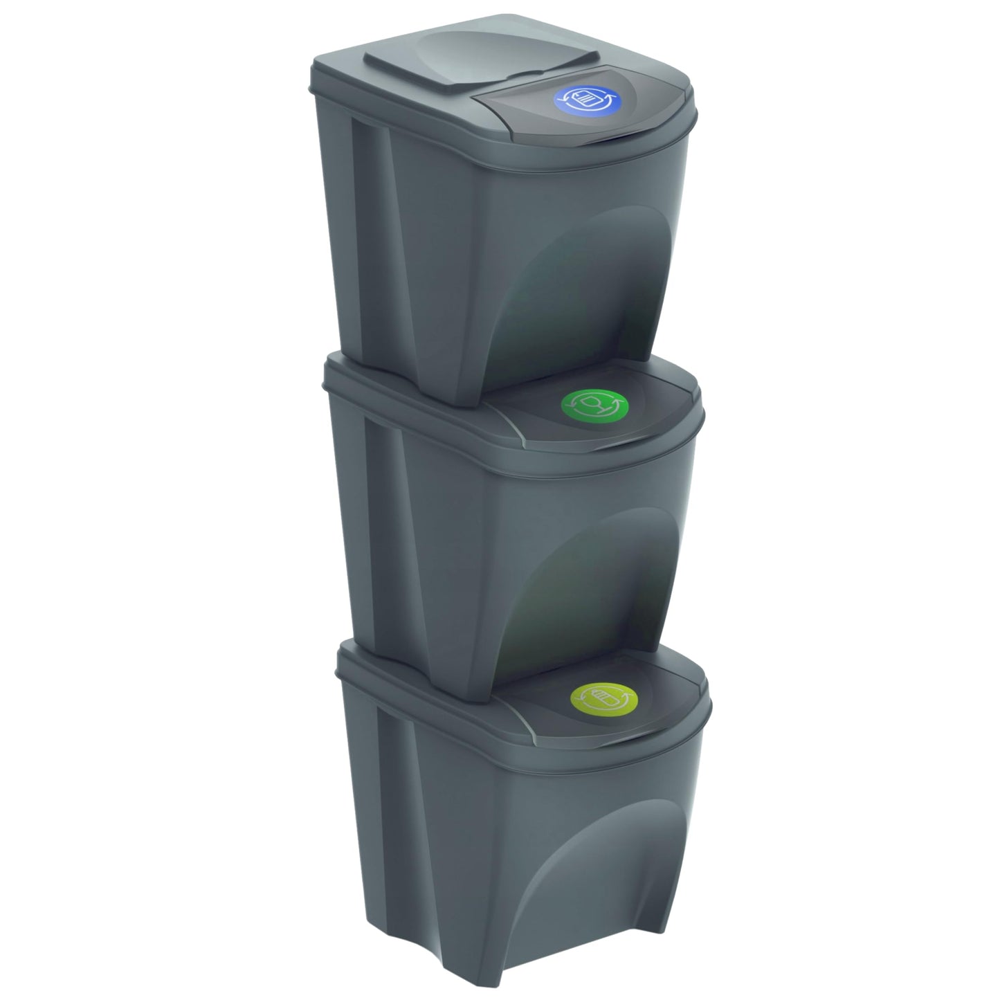 Sortibox Mülltrennsystem, Grau 39,2 x 29,3 x 33,5 cm