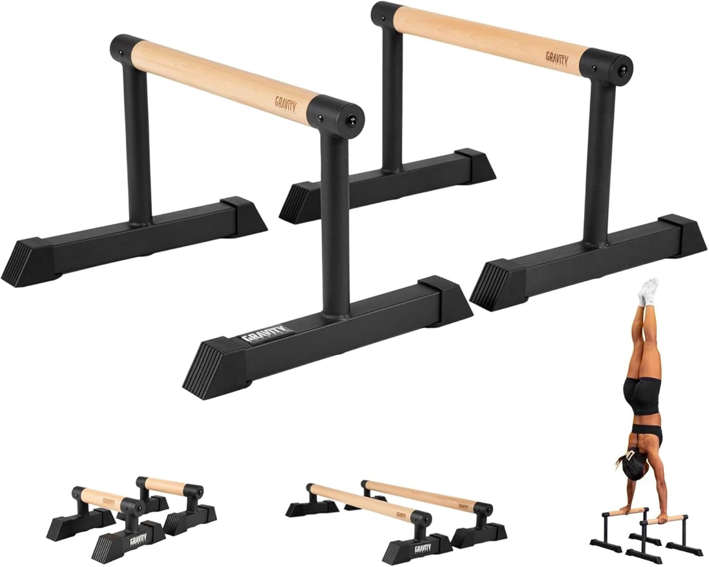 Paralettes mit Holzgriffen, Medium