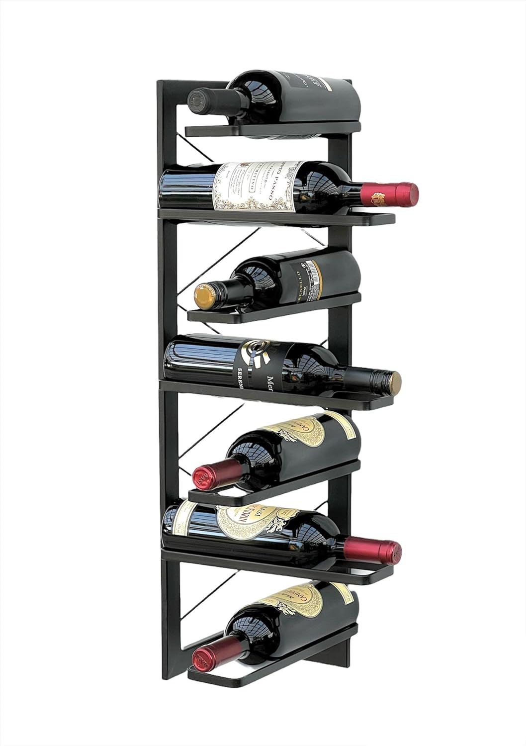 Eck-Weinregal für Wandmontage
