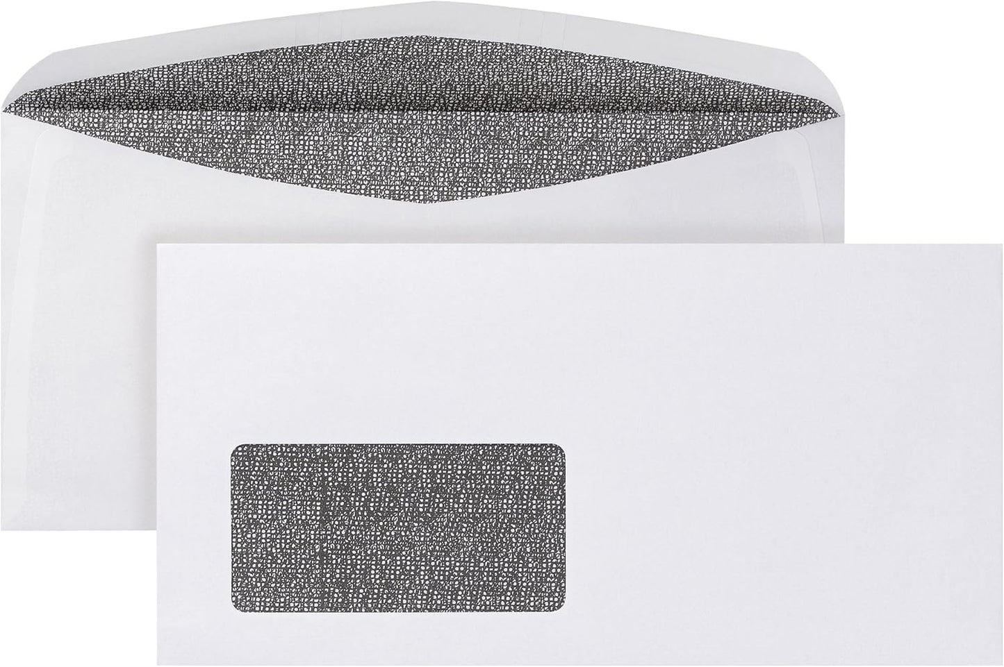Briefumschläge C6/5 mit Fenster (1000 Stück), weiss / Innendruck Zahlenmeer