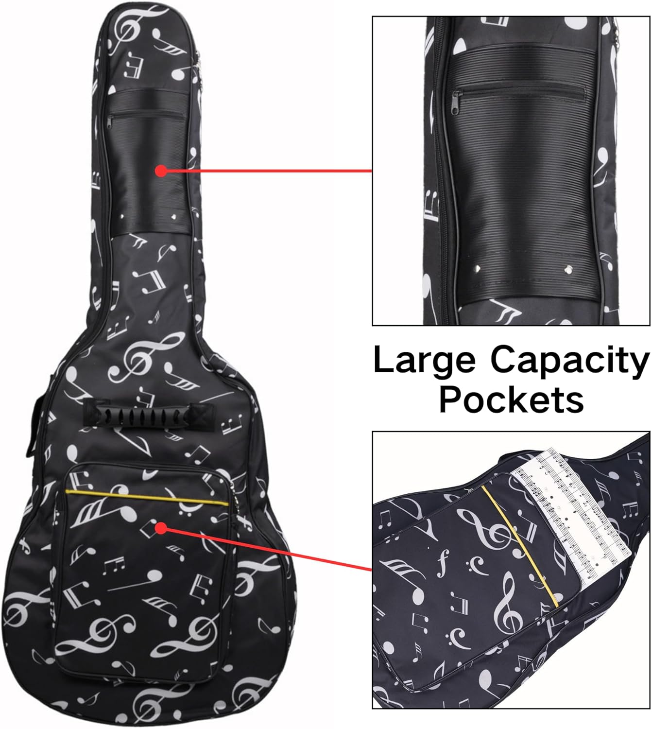 Wasserdichte Gitarrentasche, Schwarz