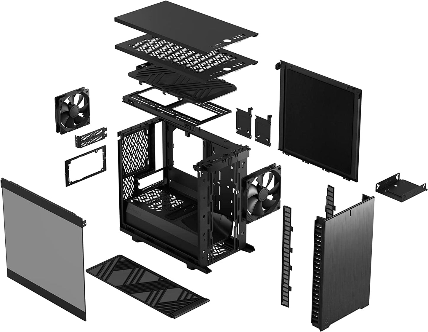 Define 7 Nano Black TG Light Tint, Tower-Gehäuse