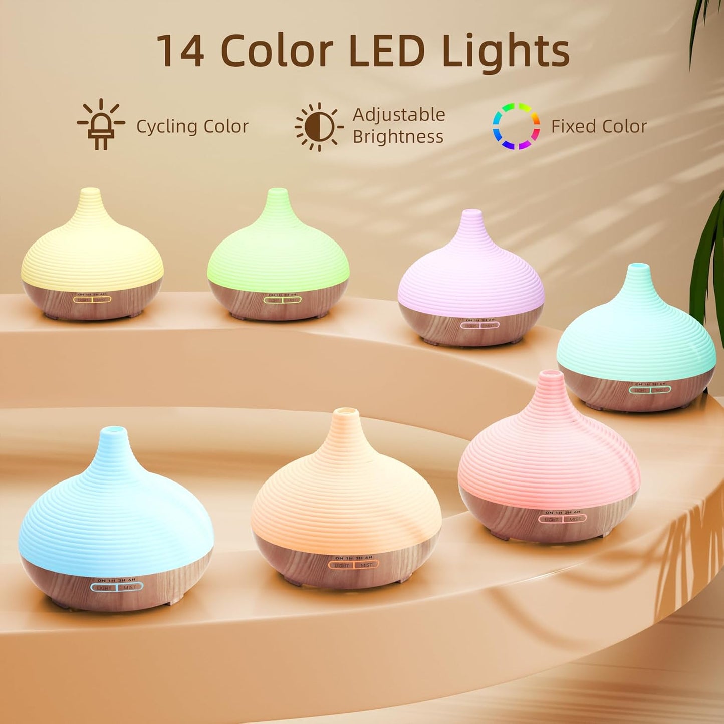 Aroma Diffuser mit LED Licht, Gelb