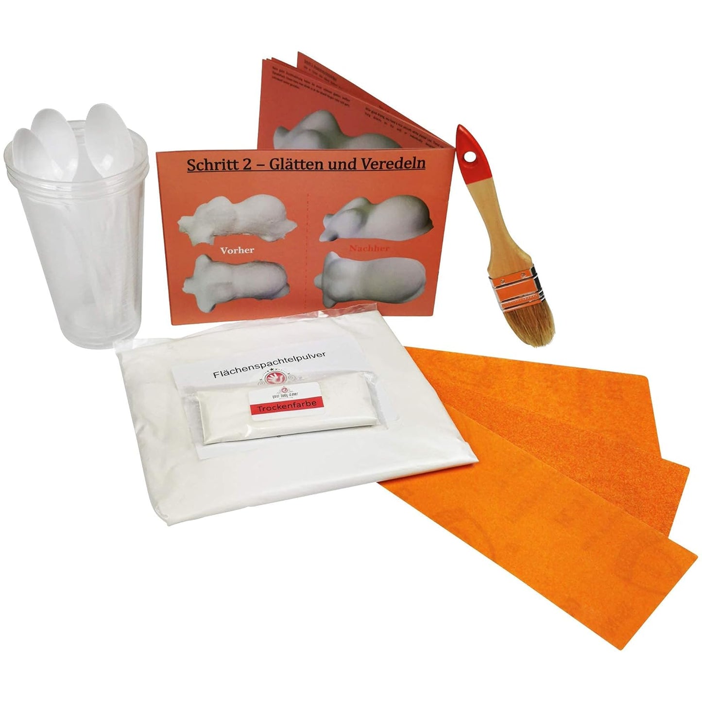 XXL Babybauch Gipsabdruck Set mit Glättungsmaterial