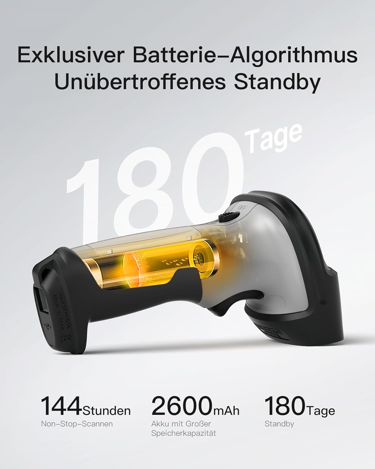 Barcodescanner BCST-70 für 1D, Grau 1D