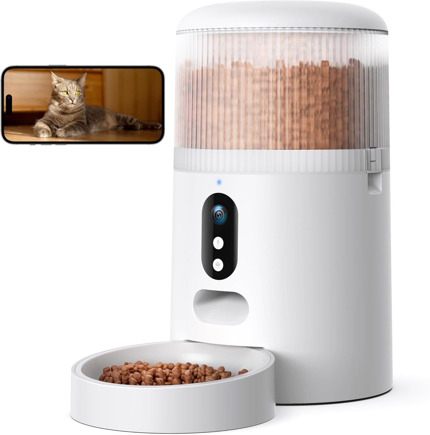 Futterautomat mit Kamera & App-Steuerung, 4L mit 3MP-Kamera